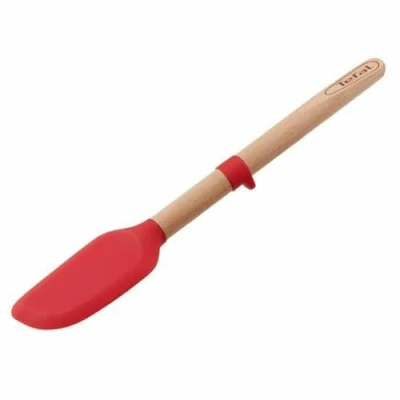 Imagen de Tefal Espátula de Silicona Ingenio Madera, Marrón, 35.3 x 9.2 2.7 cm