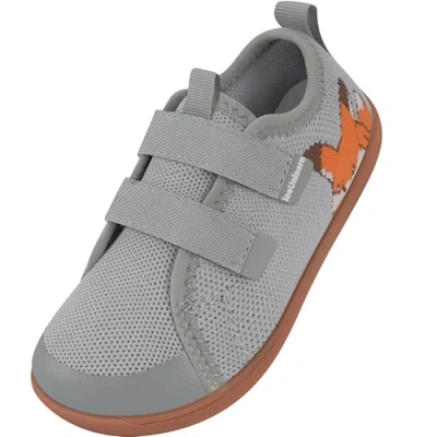 Imagen de IceUnicorn Barefoot Calzado Descalzos Niños Niñas Minimalistas Amplia para Ligeros y Deporte Transpirables Zapatillas Ligeras Flexibles de Trail Shoes(Gris, 32EU)