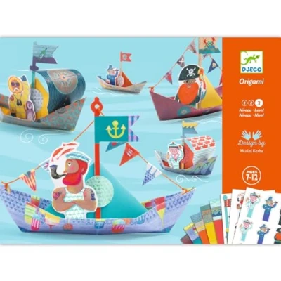 Imagen de Djeco/Kreativ Set Origami Floating Boats, azul verde , color/modelo surtido