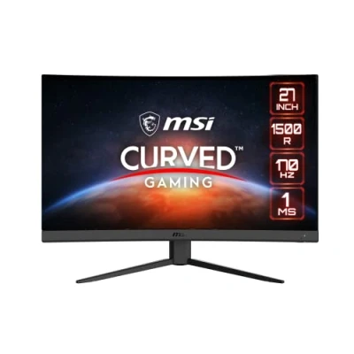 Imagen de MSI G27CQ4 E2 Monitor Gaming Curvo 27&quot;, WQHD, 170 Hz (2560x1440, VA, Curvatura 1500R, 16:9, 1 ms, AMD Freesync Premium, Frameless, HDR Ready, Compatible con consolas FHD a 120Hz)