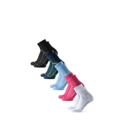 Imagen de Danish Endurance LONG Distance Running 5 PACK Calcetines de deporte, Talla: 39 42, Multicolour black grey blue yellow pink light white