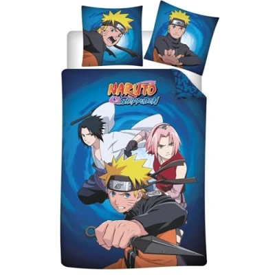 Imagen de AYMAX Funda Nordica Algodón 140X200Cm para Cama De 90Cm Naruto