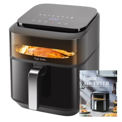 Imagen de Taylor Swoden Freidora de aire Dual Blaze™, 6,5 l, 1800 W, olla sin agitación, control táctil, libro recetas, revestimiento totalmente metálico, apta para lavavajillas, hasta 8 personas
