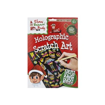 Imagen de Elves Behavin&#039; Badly Juego de Arte para rascar Elf holográfico 1 Unidad. Accesorio, Multicolor (PMS 500046)