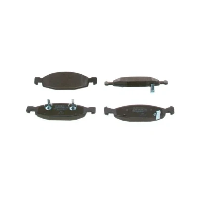 Imagen de BOSCH 0 986 424 666 Juego de pastillas freno Low Metallic con avisador acústico desgaste clip émbolo, Chapa antichirridos