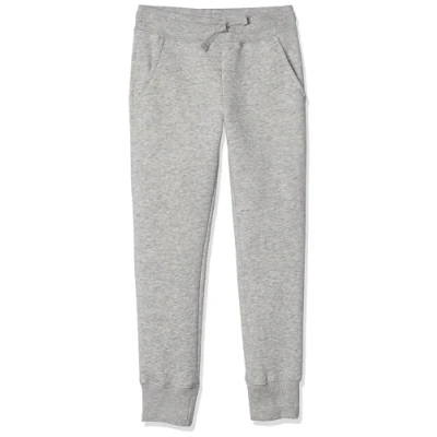 Imagen de Amazon Essentials Joggers Niña, Gris Claro Mezcla, 8 años