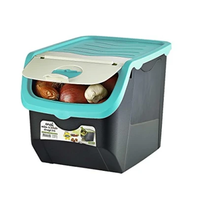 Imagen de Maya Professional Tools 021506T Caja Almacenaje Alimentos Opaca con Tapa, 12 litros, Turquesa