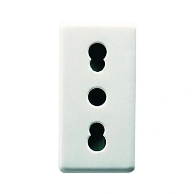 Imagen de Gewiss 80103S Sistema Gw20203 Fruta Jack, T + 2P, 16 A Bivalente, White, color: blanco