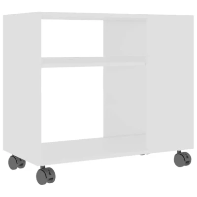 Imagen de vidaXL Mesa Auxiliar Salón Escritorio Estudio Ordenador Cocina Dormitorio Vestíbulo Comedor Entrada Recibidor Madera Contrachapada Blanco