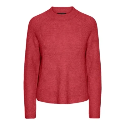 Imagen de PIECES Pcellen LS O Neck Knit Noos BC Jersey de Punto, Coral, S para Mujer