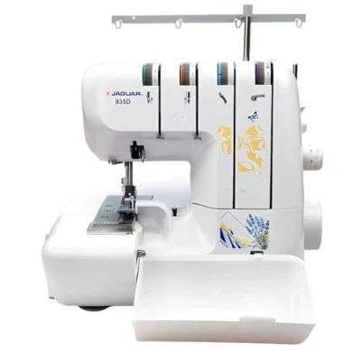 Imagen de Jaguar 935D Serger, máquina de coser overlock, incluye paquete accesorios grande