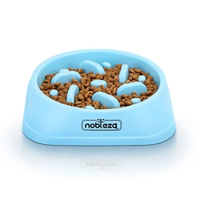 Imagen de Nobleza Comedero Perro Antivoracidad, Antideslizante Comederos para Perros, Antivoracidad Perro, Duradero y no Tóxico Que Evita la Asfixia Grande Medianos