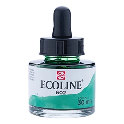 Imagen de Royal Talens Ecoline Liquid Watercolor 30ml Pipette Jar Deep Green (11256021)