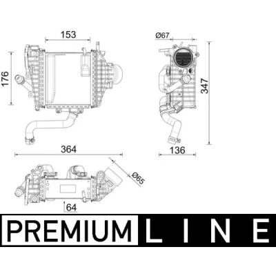 Imagen de MAHLE ORIGINAL CI 641 000P Intercooler