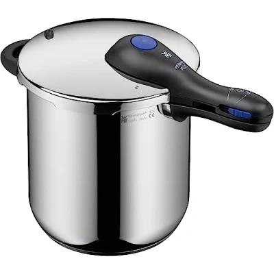 Imagen de WMF Perfect Plus Olla Rápida Ø 22 cm de Diámetro 8 Litros y Medio. Con Protección Contra Llamas. Sin Interior. Acero Inoxidable Cromargan para Inducción