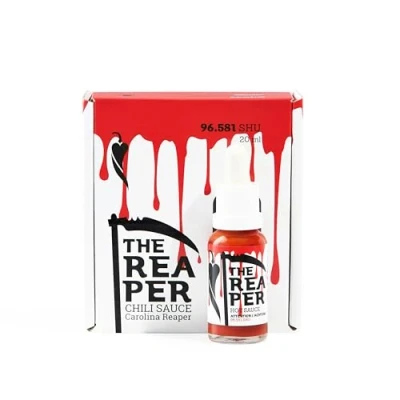 Imagen de I LOVE SPICY The Reaper Salsa Picante 20 ml, Medido en el Laboratorio 96.581 SHU, 85% Chile Carolina Reaper, Grado de 7/5 Al Estilo Luisiana