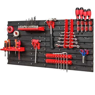 Imagen de Sistema de almacenamiento, 772 x 390 mm, cajas apilables, estantería pared, 20 soportes