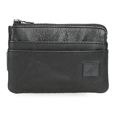 Imagen de Pepe Jeans Chief Monedero con Tarjetero Negro 11x7x1,5 cms Piel