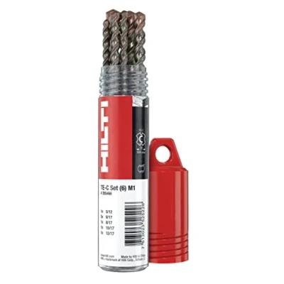 Imagen de Hilti 2224211 Juego de 6 brocas helicoidal M1 para TE C SDS Plus (1x5/12, 2x6/17, 1x8/17, 1x10/17, 1x12/17. Accesorios taladro atornillador)