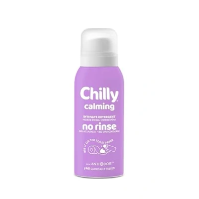 Imagen de Chilly higiene íntima Calmante en espuma sin aclarado. Formato 100ml.