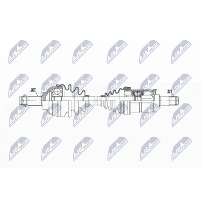 Imagen de NTY NPW BM 019 Árbol de transmisión Eje delantero, izquierda BMW: 3 Touring, Berlina