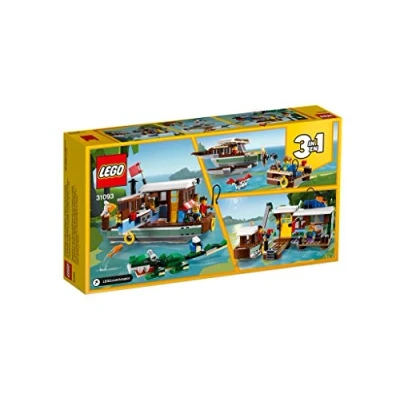 Imagen de LEGO 31093 Creator 3 en 1 Casa Flotante del Río, Hidroavión o Pueblo de Pescadores, Juguete Construcción para Niños a Partir 7 años