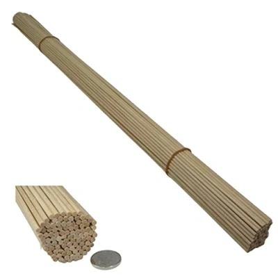 Imagen de Trustleaf Palos de madera dura abedul 60 cm x 3 mm (100 unidades)