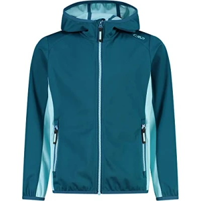 Imagen de CMP Chaqueta softshell ligera para niños con capucha fija, Rubor, 164