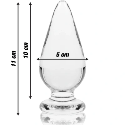 Imagen de NEBULA SERIES BY IBIZA Model 4 Anal Plug Borosilicate Glass 11 X 5 CM Clear