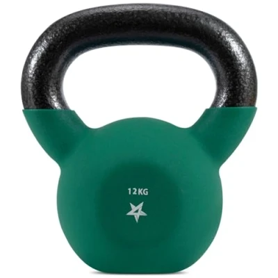 Imagen de Yes4All Pesas rusas con revestimiento de neopreno 12 kg, color verde oscuro