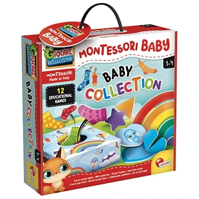 Imagen de Liscianigiochi Baby Recogida Juegos, Caja Montessori, Desarrollo Sensorial, Capacidad Lógica, Multicolor (97111)