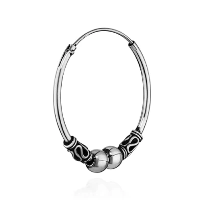 Imagen de NKlaus único 925 PLATA ESTERLINA gótico celta criollo 20mm 7280