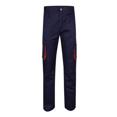Imagen de VELILLA 103004; Pantalón Bicolor Multibolsillos; Color Azul Marino y Naranja; Talla 44