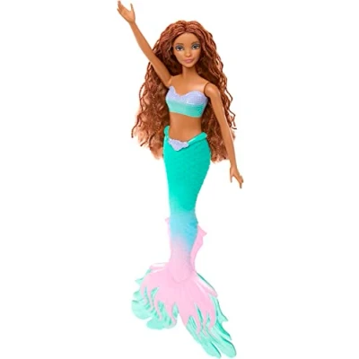 Imagen de Mattel Disney La Sirenita Muñeca Sirena Ariel Cantando Y Fantasía con Cola de Característica, Coleccionar, Juguete Niño, A Partir 2 Años, HNK77