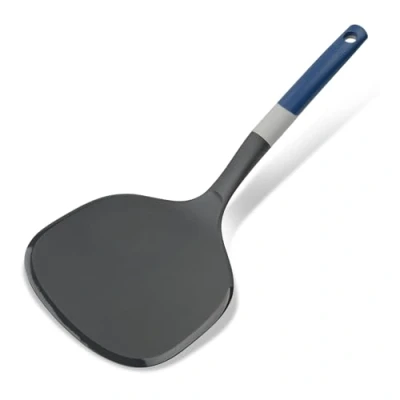 Imagen de Tasty Paleta de Cocina con Ranuras y Función Corte, Borde Frontal Inclinado Mango Tacto Suave, Apta para Lavavajillas, Resistente hasta +270ºC, 34cm, 1 ud.