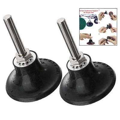 Imagen de LHKJ 2 Pcs Soporte para Almohadilla De Disco con Vástago 1/4 Herramienta Rotativa Lijado Pulido Superficie Acondicionado Discos