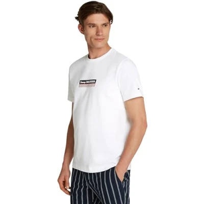 Imagen de Tommy Hilfiger BOX TEE Camiseta estampada, Hombre, Talla: XXL, White