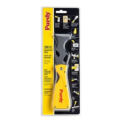 Imagen de Purdy 10 en 1 pintores plegables multi herramienta de acero inoxidable raspador masilla cuchillo martillo uñas conjunto