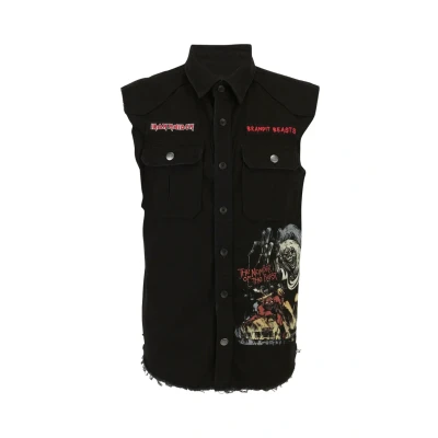 Imagen de Brandit IRON Maiden Vintage Sleeveless Camisa, Hombre, Talla: 3XL, Black