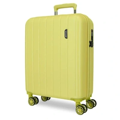 Imagen de Movom Wood Maleta de Cabina Verde 40x55x20 cms Rígida ABS Cierre TSA 37L 2,8 kgs 4 Ruedas Dobles Equipaje Mano