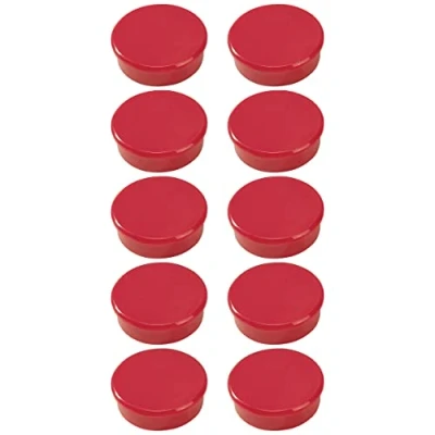 Imagen de Dahle 95538 Imán (38 mm, 10 unidades), color rojo