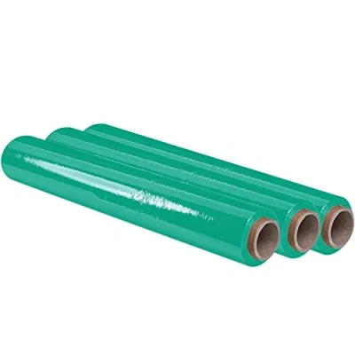 Imagen de OFITURIA Film para Embalar 50 cm de Ancho y Estirable Hasta 300 Metros Longitud Rollo Elástico Manual Embalaje Industrial (Verde, 3)