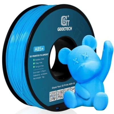 Imagen de GEEETECH filamento ABS+ para impresora 3D 1.75mm Azul agua, impresión 1KG 1 bobina