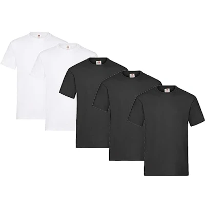 Imagen de Fruit of the Loom Camiseta para hombre, paquete de 5 unidades, XXL