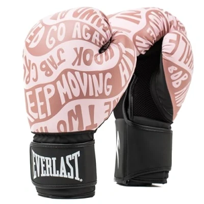 Imagen de Everlast Unisex Guantes de Boxeo para Adultos Spark Glove Entrenamiento, Color Rosa y Dorado, 10 oz