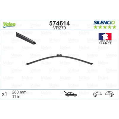 Imagen de Limpiaparabrisas Valeo Silencio X.trm 574614 280mm posterior Sin marco FORD: KUGA 2, FIESTA 7, Mondeo 5, BMW: X3