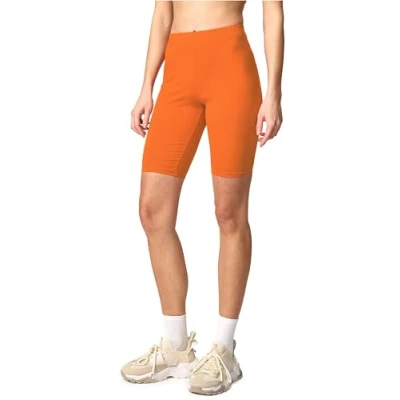 Imagen de Merry Style Mallas Cortas para Mujer Leggins por Encima de la Rodilla Leggings Cortos Pantalones Verano Mujeres Deporte Shorts MS10 200 (Naranja, XL)
