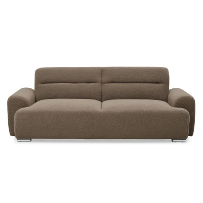 Imagen de Sofá cama Lucille 3 plazas confort clic Tela efecto borrego taupe Menzzo