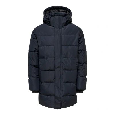 Imagen de Only &amp; Sons Onscarl Quilted OTW Abrigo de invierno, Hombre, Talla: Small, Dark navy