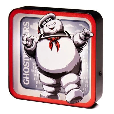 Imagen de Numskull Lámpara de escritorio con logotipo acrílico oficial los Cazafantasmas Stay Puft para dormitorio, oficina, hogar, estudio, trabajo, mercancía